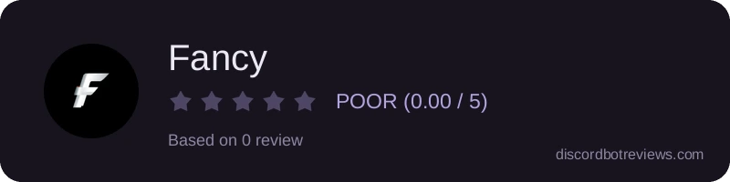 Rating widget preview for Fancy 