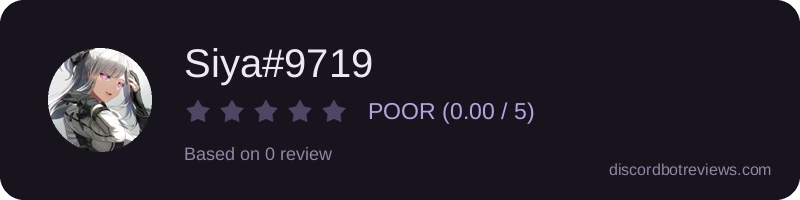 Rating widget preview for Siya#9719