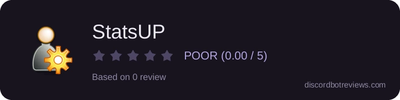 Rating widget preview for StatsUP