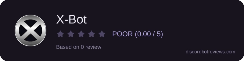 Rating widget preview for X-Bot