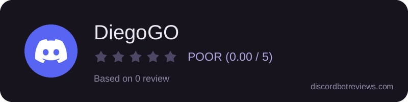 Rating banner for DiegoGO