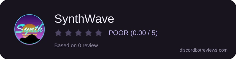 Rating widget preview for SynthWave