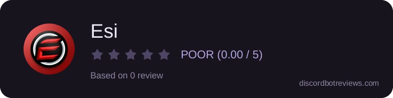Rating widget preview for Esi