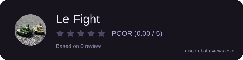 Rating widget preview for Le Fight