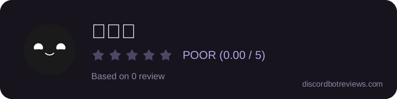 Rating widget preview for 𝕎𝕒𝕚