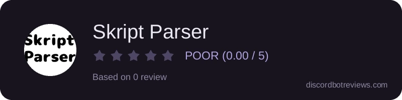 Rating banner for Skript Parser