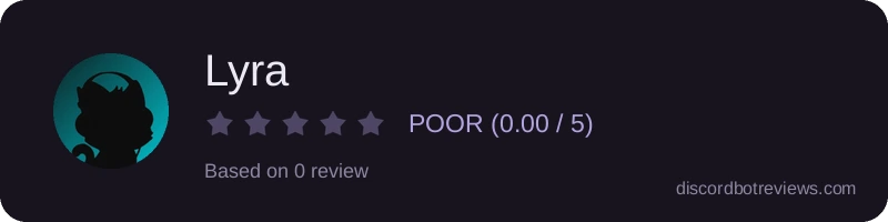 Rating widget preview for Lyra