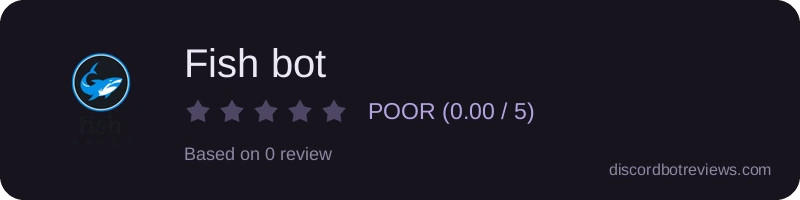 Rating widget preview for Fish bot