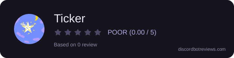 Rating banner for Ticker