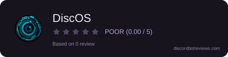 Rating widget preview for DiscOS