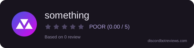 Rating widget preview for something