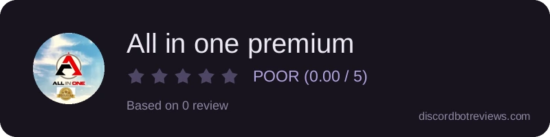 Rating banner for All in one premium