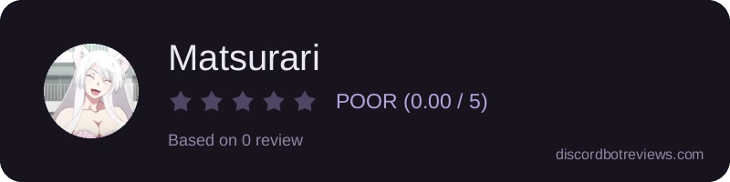 Rating widget preview for Matsurari