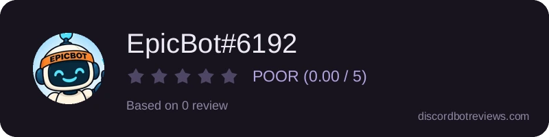 Rating widget preview for EpicBot#6192