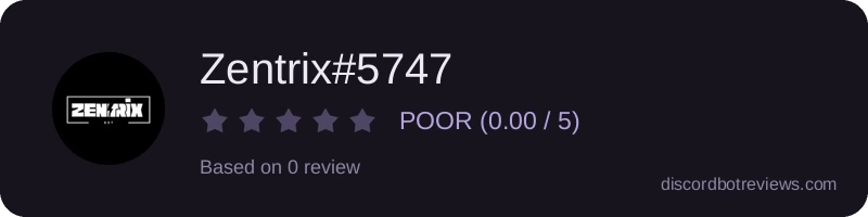 Rating widget preview for Zentrix#5747