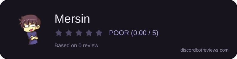 Rating widget preview for Mersin