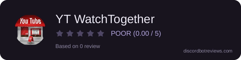 Rating widget preview for YT WatchTogether