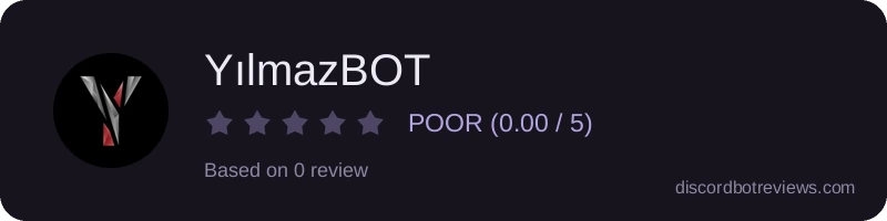 Rating widget preview for YılmazBOT