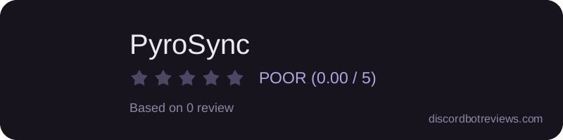 Rating widget preview for PyroSync