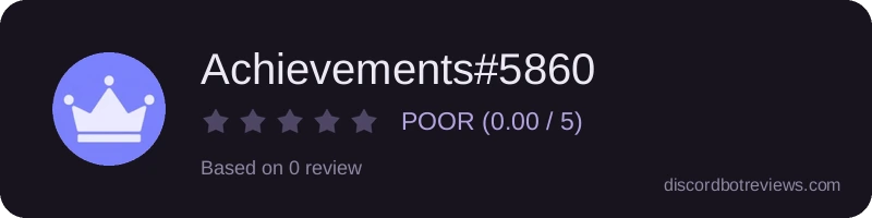 Rating widget preview for Achievements#5860