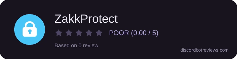 Rating widget preview for ZakkProtect