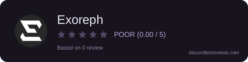Rating widget preview for Exoreph