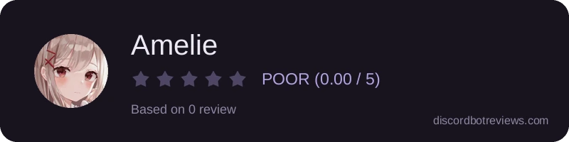 Rating widget preview for Amelie
