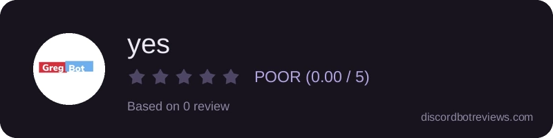 Rating widget preview for yes