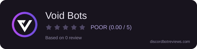 Rating widget preview for Void Bots