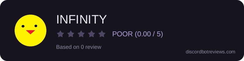 Rating widget preview for INFINITY