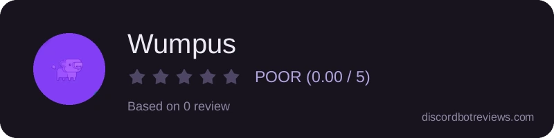 Rating widget preview for Wumpus