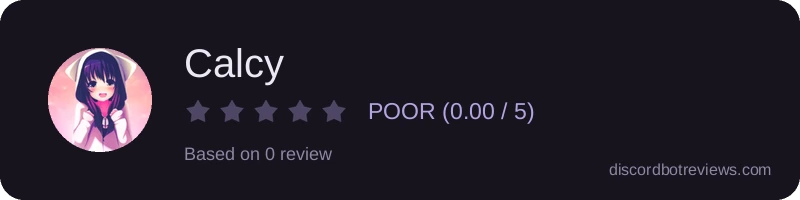 Rating widget preview for Calcy