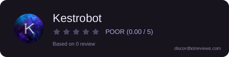 Rating widget preview for Kestrobot