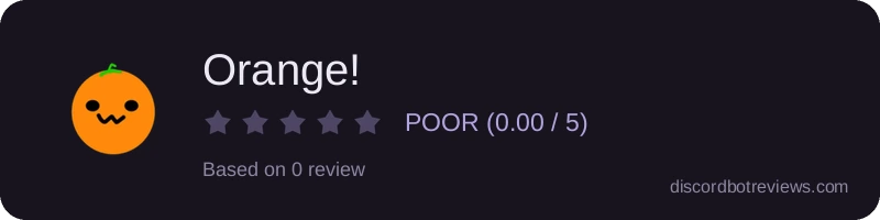 Rating widget preview for Orange!