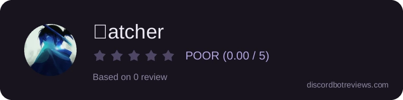 Rating banner for ㄕatcher