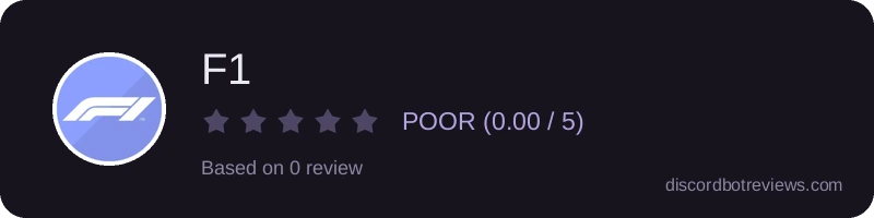 Rating widget preview for F1