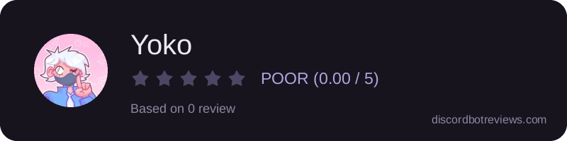 Rating widget preview for Yoko