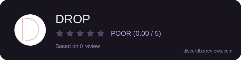 Rating widget preview for DROP