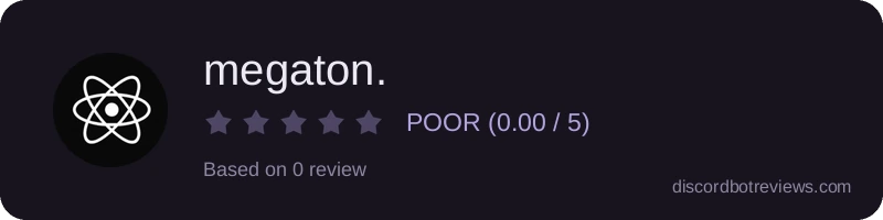 Rating widget preview for megaton.