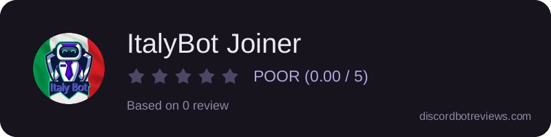Rating widget preview for ItalyBot Joiner