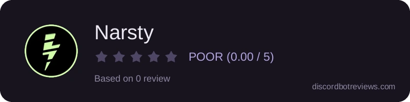 Rating widget preview for Narsty