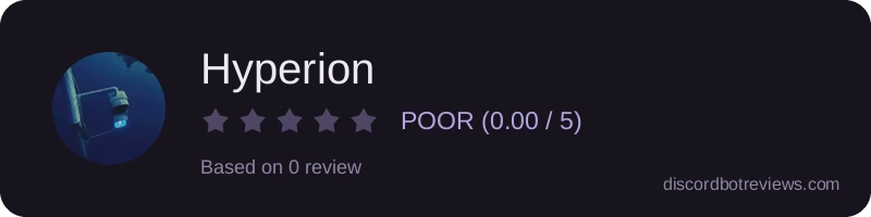 Rating widget preview for Hyperion