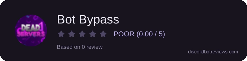 Rating widget preview for Bot Bypass