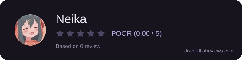 Rating widget preview for Neika