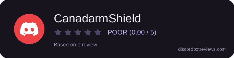Rating widget preview for CanadarmShield