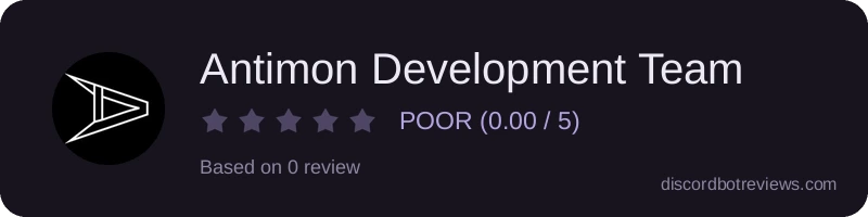 Rating banner for Antimon Development Team