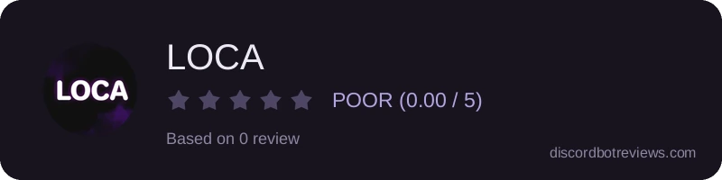 Rating widget preview for LOCA