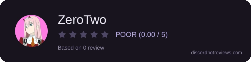 Rating widget preview for ZeroTwo