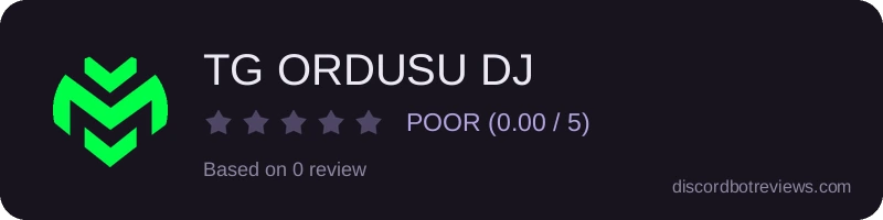 Rating widget preview for TG ORDUSU DJ