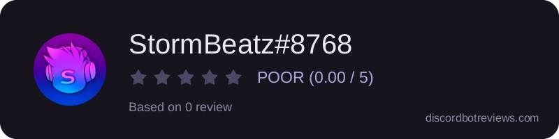 Rating widget preview for StormBeatz#8768